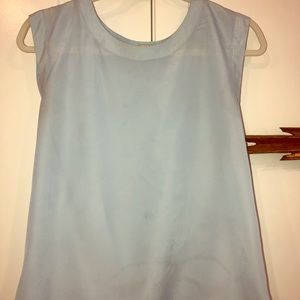 Jcrew Silk Light Blue Blouse